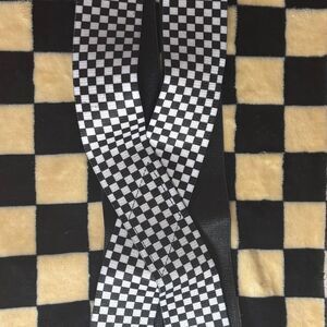 Men's Checkered Suspenders Size MEDIUM